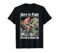 Born to Fight Forced to Clock in - Workaholic Boxer Maglietta