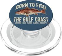 Born to Fish Gulf Coast Vintage Redfish PopSockets PopGrip per MagSafe