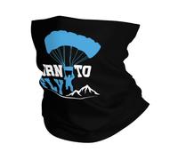 Born To Fly Paragliding Antipolvere Sciarpa al Collo Elastico Cerchietto per Capelli Ghetta da Collo per Arrampicata Ciclismo Pesca