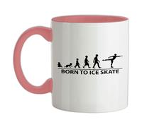 Born To Ghiaccio Skate - Tazza IN Ceramica - Pattinaggio Figura Hobby Rink