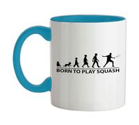 Born To Giocare Squash - Tazza IN Ceramica - Giocatore Squadra Sport Hobby Sfera