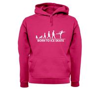 Born To Ice Skate Felpa Uomo/Donna Con Cappuccio Da Pattinaggio