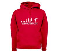 Born To Ice Skate Felpa Uomo/Donna Con Cappuccio Da Pattinaggio