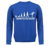 Born To Ice Skate Felpa Uomo/Donna Con Cappuccio Da Pattinaggio
