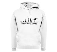 Born To Ice Skate Felpa Uomo/Donna Con Cappuccio Da Pattinaggio
