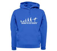 Born To Ice Skate Felpa Uomo/Donna Con Cappuccio Da Pattinaggio