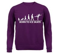 Born To Ice Skate Felpa Uomo/Donna Con Cappuccio Da Pattinaggio