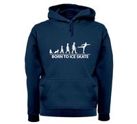 Born To Ice Skate Felpa Uomo/Donna Con Cappuccio Da Pattinaggio