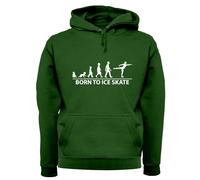 Born To Ice Skate Felpa Uomo/Donna Con Cappuccio Da Pattinaggio