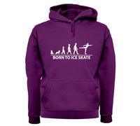 Born To Ice Skate Felpa Uomo/Donna Con Cappuccio Da Pattinaggio