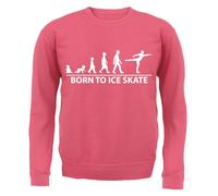 Born To Ice Skate Felpa Uomo/Donna Con Cappuccio Da Pattinaggio
