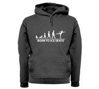 Born To Ice Skate Felpa Uomo/Donna Con Cappuccio Da Pattinaggio