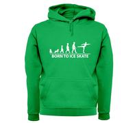 Born To Ice Skate Felpa Uomo/Donna Con Cappuccio Da Pattinaggio