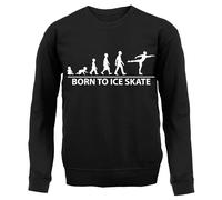 Born To Ice Skate Felpa Uomo/Donna Con Cappuccio Da Pattinaggio