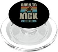 Born To Kick Since 1987 Karate Theme Birthday Boy Nascita Anno PopSockets PopGrip per MagSafe