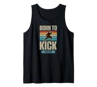 Born to Kick Since 1991 Karate Theme Birthday Boy Nascita Anno Canotta