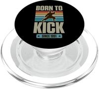 Born to Kick Since 1991 Karate Theme Birthday Boy Nascita Anno PopSockets PopGrip per MagSafe