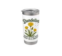 Born to Live Free Riding On A Breeze Tarassaco Bicchiere termico in acciaio inox doppia parete