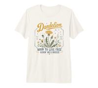 Born to Live Free Riding On A Breeze Tarassaco Maglietta Premium