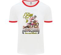 Born To Motocross Dirt Bike Uomo Ringer