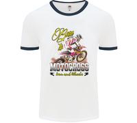Born To Motocross Dirt Bike Uomo Ringer