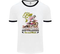 Born To Motocross Dirt Bike Uomo Ringer