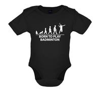 Born To Play Badminton - Bambino T-Shirt / Body - Player SPORTS Ventola Love