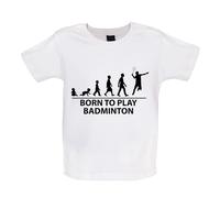 Born To Play Badminton - Bambino T-Shirt / Body - Player SPORTS Ventola Love