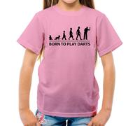 Born To Play Freccette - T-Shirt - Player Tavola Dart Pub Furgone Gerwen