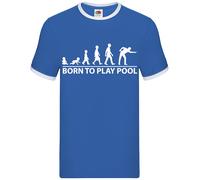 Born To Play Piscina - Uomo Suoneria - Snooker Stecca 8 Sfera Billiards Gioco