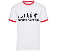 Born To Play Piscina - Uomo Suoneria - Snooker Stecca 8 Sfera Billiards Gioco