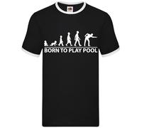 Born To Play Piscina - Uomo Suoneria - Snooker Stecca 8 Sfera Billiards Gioco