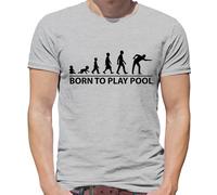 Born To Play Pool T-Shirt Uomo Player Cue 8 Ball Biliardo