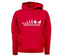 Born To Play Scacchi - Adulti Felpa/Maglione - Player Gioco Re Regina Board