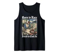 Born to Race Forced to Clock in - Workaholic Racer Canotta