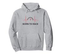Born To Race Heartbeat - Auto Guy Racer Meccanico Racer Felpa con Cappuccio