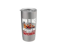 Born To Race Per I Piloti Da Corsa E Le Corse Bicchiere termico in acciaio inox doppia parete