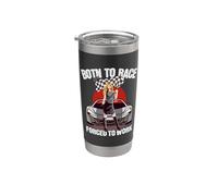 Born To Race Per I Piloti Da Corsa E Le Corse Bicchiere termico in acciaio inox doppia parete