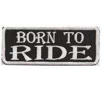 Born to Ride Biker Rankpatch rocker con scritta in lingua tedesca