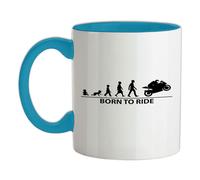 Born To Ride Supermoto - Tazza IN Ceramica - Bicicletta Equitazione Cavaliere