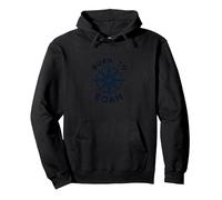 Born to Roam: Design avventuroso della Bussola per Wanderlusters Felpa con Cappuccio, Unisex per Adulti, Nero, L