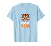 Born to Roar: feroce Spirito Tigre per avventurieri Maglietta, Uomo, Celeste, S