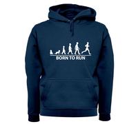 Born To Run - Adulti Felpa con Cappuccio/Maglione - da Corsa Marathon Gara 5K