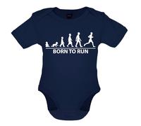 Born To Run - T-Shirt / Body - Corridore Corsa Jogging Marathon Gara 5K 10K