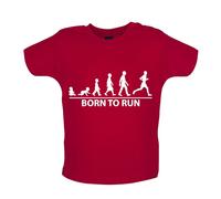 Born To Run - T-Shirt / Body - Corridore Corsa Jogging Marathon Gara 5K 10K