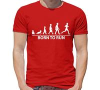 Born To Run - T-Shirt - Corridore Corsa Jogging Marathon Gara 5K 10K Mezzo