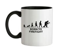 Born To Scontro a Fuoco - Ceramica Mug - Fighter Divertente Love Uomo Donna Job