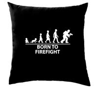 Born To Scontro a Fuoco - Cuscino - Fuoco Fighter Divertente Love Uomo Donna Job