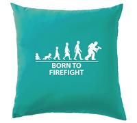 Born To Scontro a Fuoco - Cuscino - Fuoco Fighter Divertente Love Uomo Donna Job