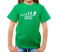 Born To Scontro a Fuoco - T-Shirt - Fuoco Fighter Divertente Love Uomo Donna Job